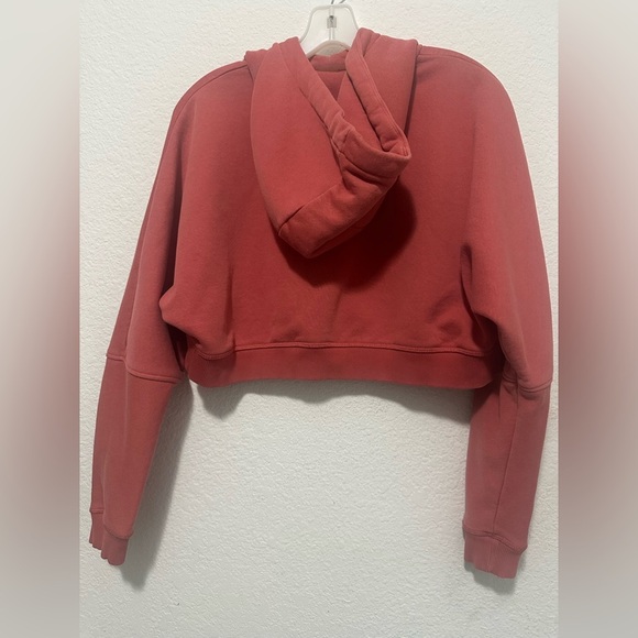 Gym Shark Women's Peachy Red Cropped Hoodie size XS - Picture 3 of 5
